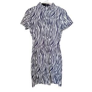 Showpo Zebra Print Mini Dress, Size 8